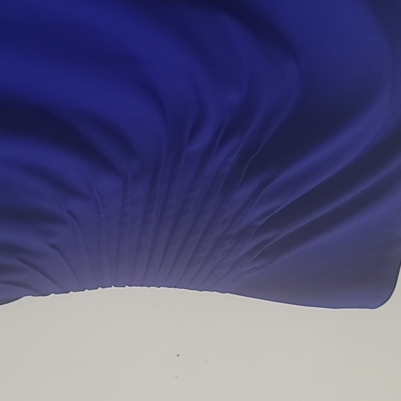 Calvin Kline Short Sleeve Ruched Side panel scoop neck Blouse SZ M - Picture 7 of 9